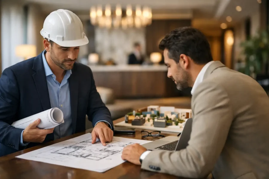 اختيار hospitality interior fit out contractor للفنادق