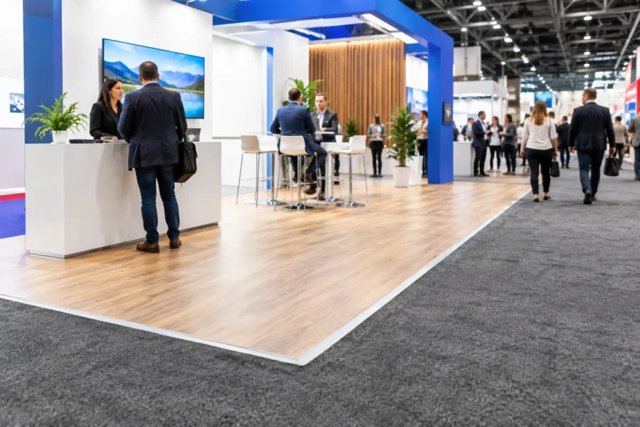 Best Trade Show Flooring Options for Busy Booths